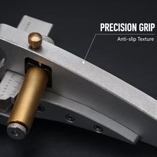 Professional Leather Strap Strip Cutter, Adjustable Width & Thickness Hand‑Held Aluminum Cutting Tool for Belt & Leather Craft Projects