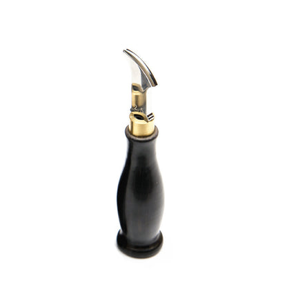 Leather Groover Tool, Ebony Handle Leather Edge Creaser, Leather Stamping Grooving Tool for Leather Craft, 4 Sizes 1.0/1.5/2.0/2.5mm Leather Working Tool for DIY Leathercraft Projects
