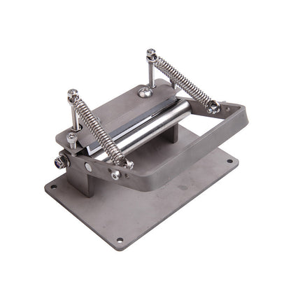 Professional Vegetable‑Tanned Leather Skiving Machine, Manual Bench‑Mount Leather Paring Peeler, Adjustable Thickness Leather Craft Tool