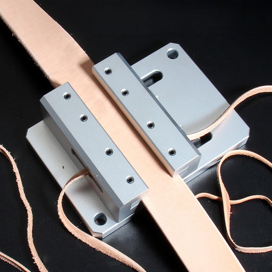 Professional Leather Craft Belt Edge Beveler, Bench‑Top Curved Half Round Leather Skiver with Steel Blade for DIY Leather Belt Strap Making