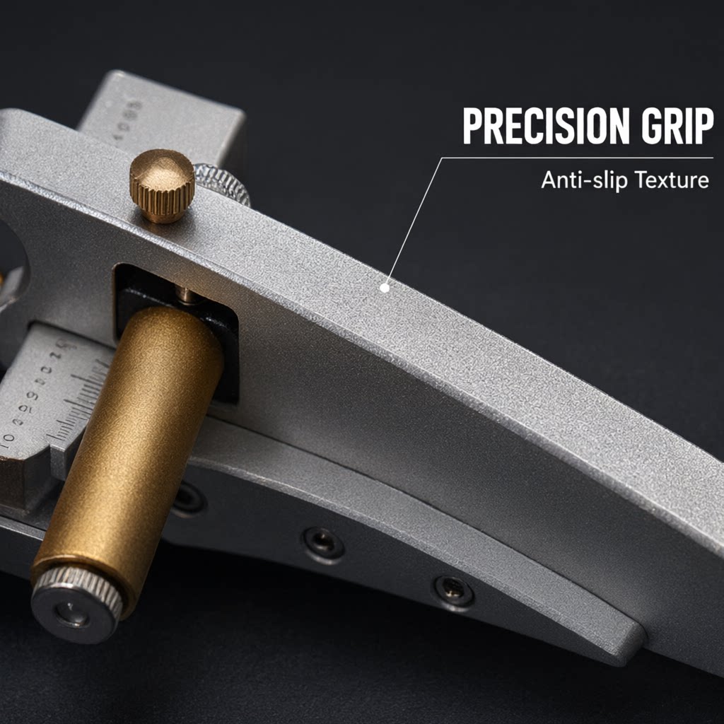 Professional Leather Strap Strip Cutter, Adjustable Width & Thickness Hand‑Held Aluminum Cutting Tool for Belt & Leather Craft Projects