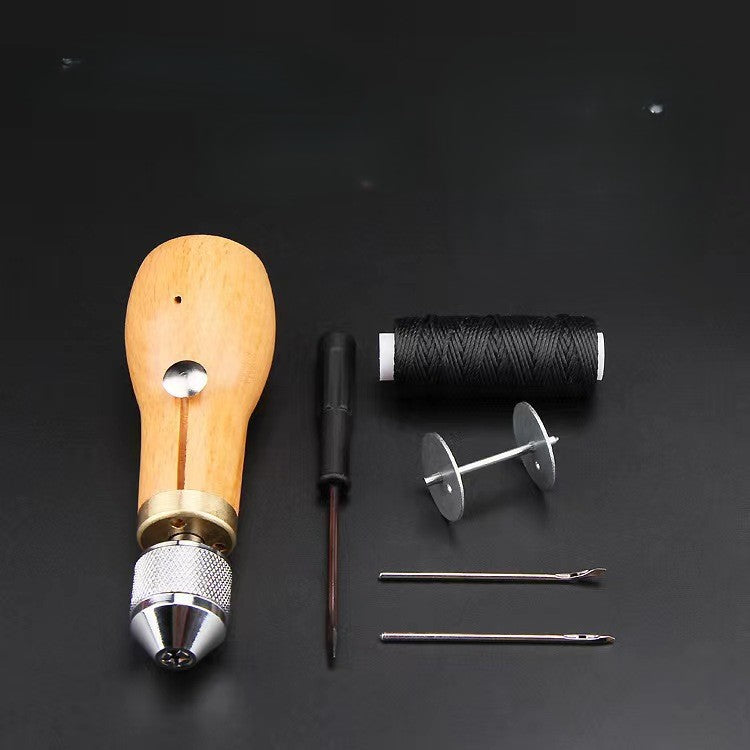 Leather Stitching Pony with Diamond Chisel Set – Professional Hand Sewing Tool Kit for DIY Leathercraft, Carving & Cowhide Stitching – Heavy Duty Clamp & Punch Tools for Wallet, Belt & Bag Making