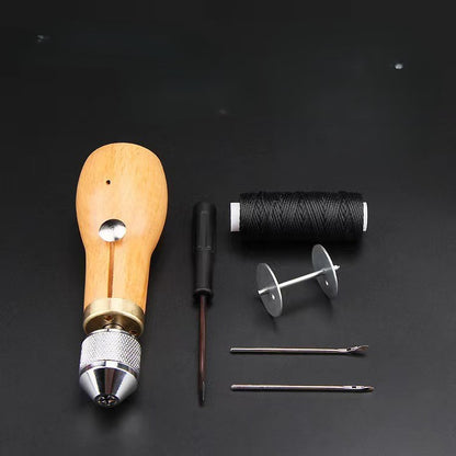 Leather Stitching Pony with Diamond Chisel Set – Professional Hand Sewing Tool Kit for DIY Leathercraft, Carving & Cowhide Stitching – Heavy Duty Clamp & Punch Tools for Wallet, Belt & Bag Making