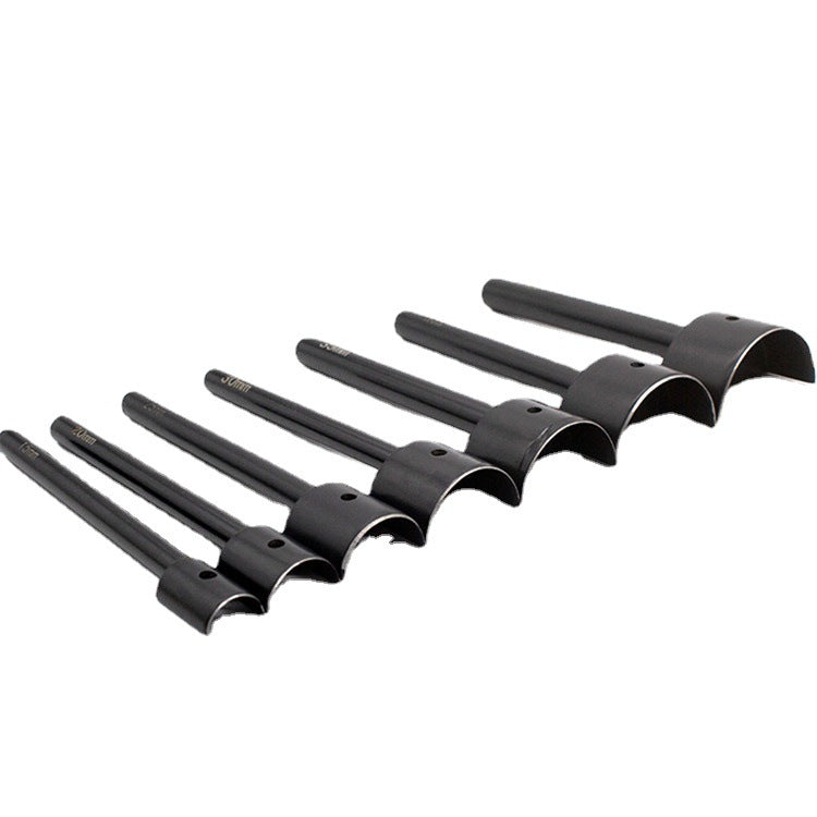 Semi Circle Leather Punch Set, 15-45mm Half Round Die Cutter, High Carbon Steel Leather Corner Punch for Handmade Leathercraft, Belt, Wallet, PVC