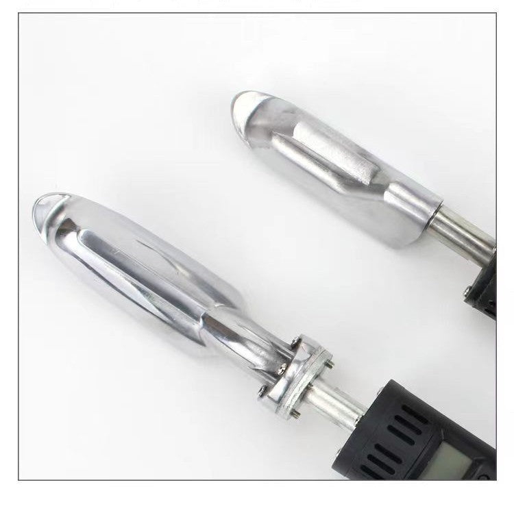 Digital Temperature Control Leather Iron, 80W Electric Leather Wrinkle Remover with Stainless Steel Tip, 50‑300°C Adjustable Heat for Leather Garments & Leather Goods