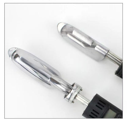 Digital Temperature Control Leather Iron, 80W Electric Leather Wrinkle Remover with Stainless Steel Tip, 50‑300°C Adjustable Heat for Leather Garments & Leather Goods
